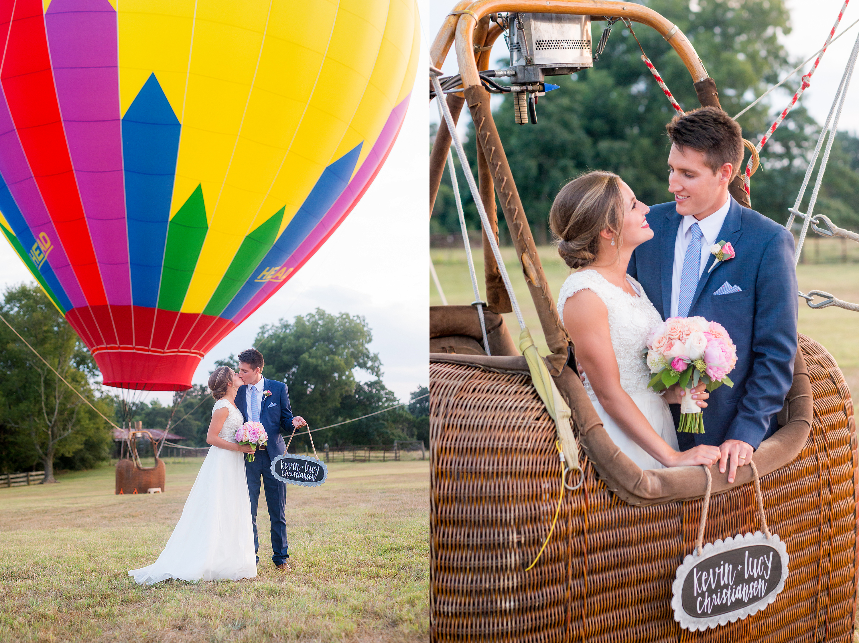 hot air balloon wedding