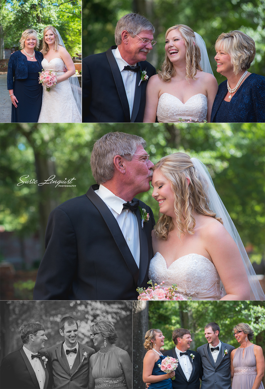relaxed family wedding portraits