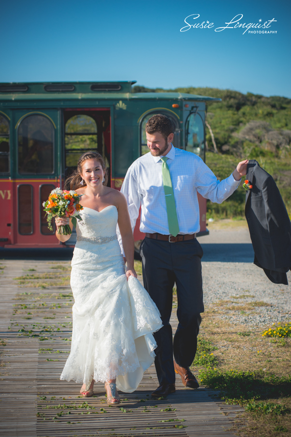 0004.bride and groom portraits fort fisher