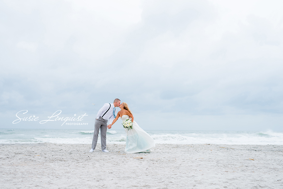 bride and groom beach portraits